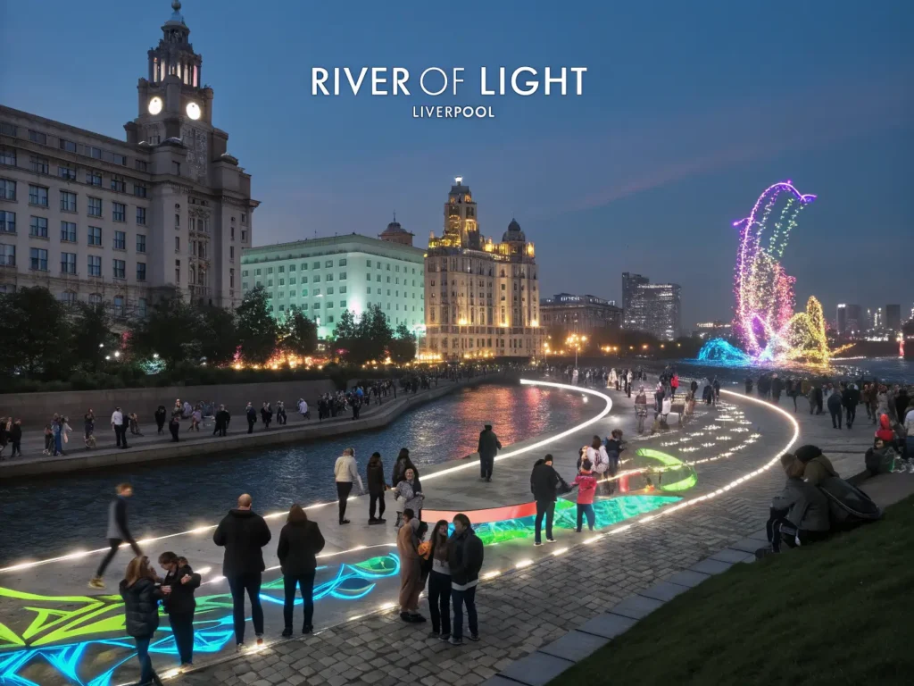 River of Light Liverpool: Interactive Light Installations and Experiences